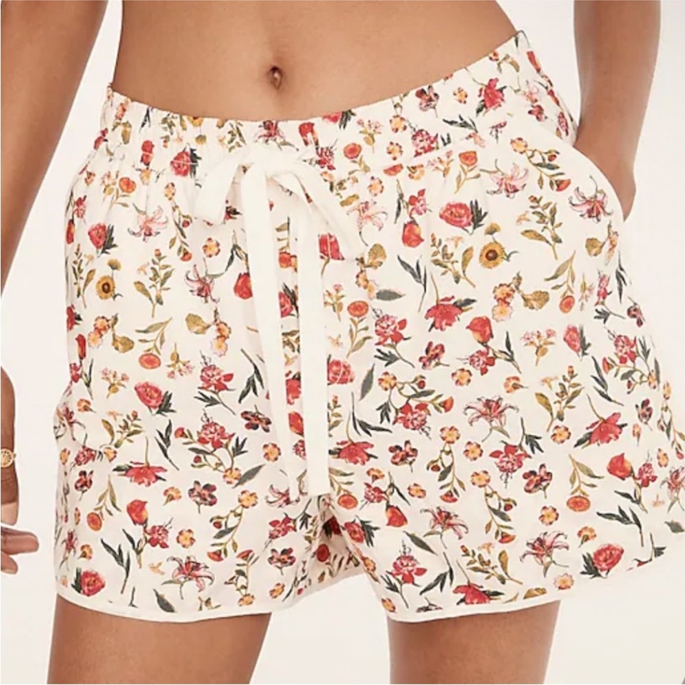 Seaside Short in Coral Floral by J Crew Brand Size XS